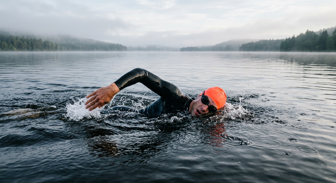 Open water freestyle swimming